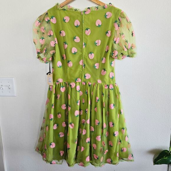 NWT PINK STRAWBERRY FIELDS COTTAGE DRESS PROM SPARKLY KID CORE - Picture 4 of 4